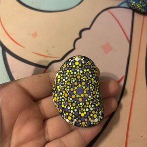 Hand-Painted Decorative Stone